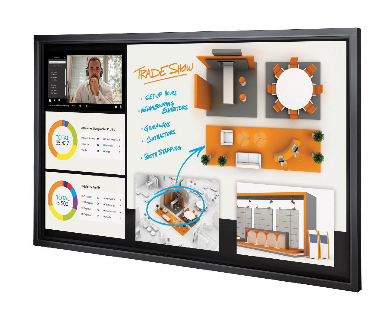 Christie FHQ842-T 84” UHD interactive LCD flat panel | 151-007108-XX
