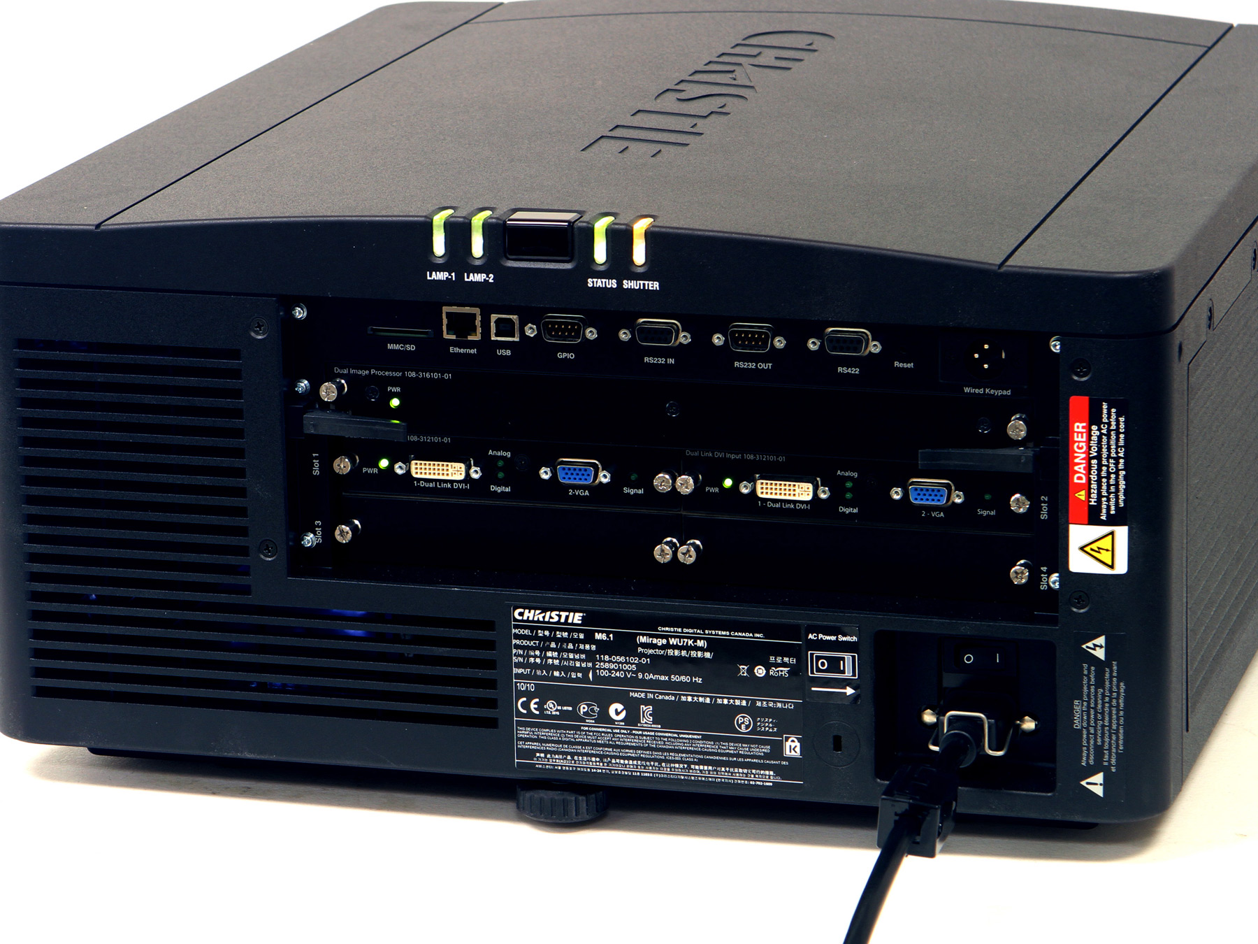 Mirage WU7K-M WUXGA 3D 3DLP projector | 118-056102-XX
