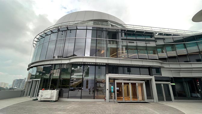 University of Hong Kong's new annex block that comprises offices and meeting rooms