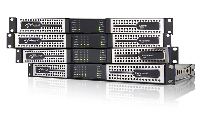 Powersoft Duecanali and Quattrocanali amplifiers