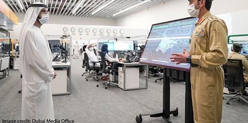 Sheikh Mohammed visits EOC. Image credit: Dubai Media Office