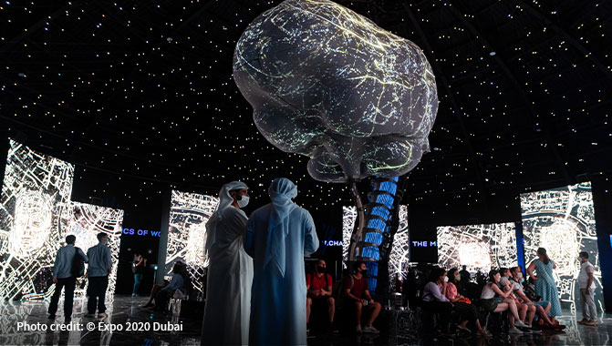 Christie 3DLP projectors illuminate the inside of the Russia Pavilion