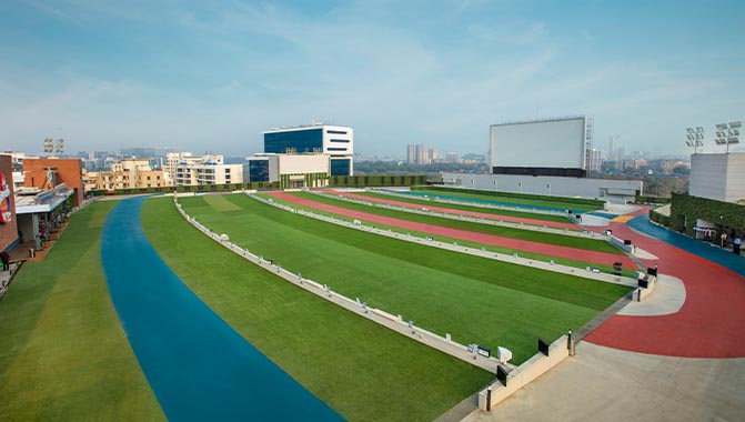 Jio drive-in theatre can accommodate 290 cars and is equipped with a giant screen measuring 25.5 metres wide (Photo courtesy of PVR Ltd) 