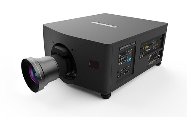 Side-view of a 3DLP RGB pure laser projector.