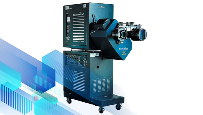 The Christie DCP-H cinema system was the first digital cinema projector.