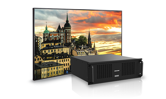 Hedra video processor in front of a Secure II panel
